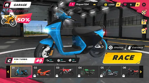 Captura de ecrã 1 de Last Ride: Motor Speed - Jogo de corridas